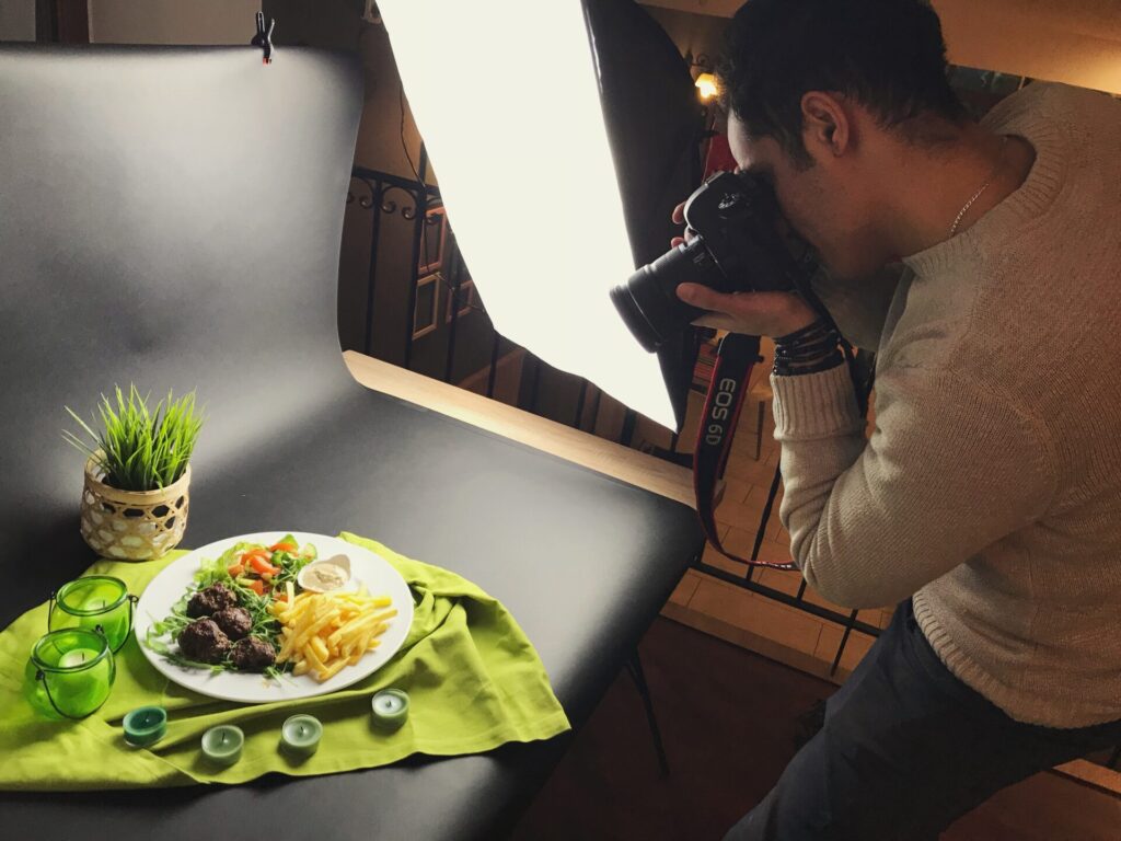 food styling, lighting technique