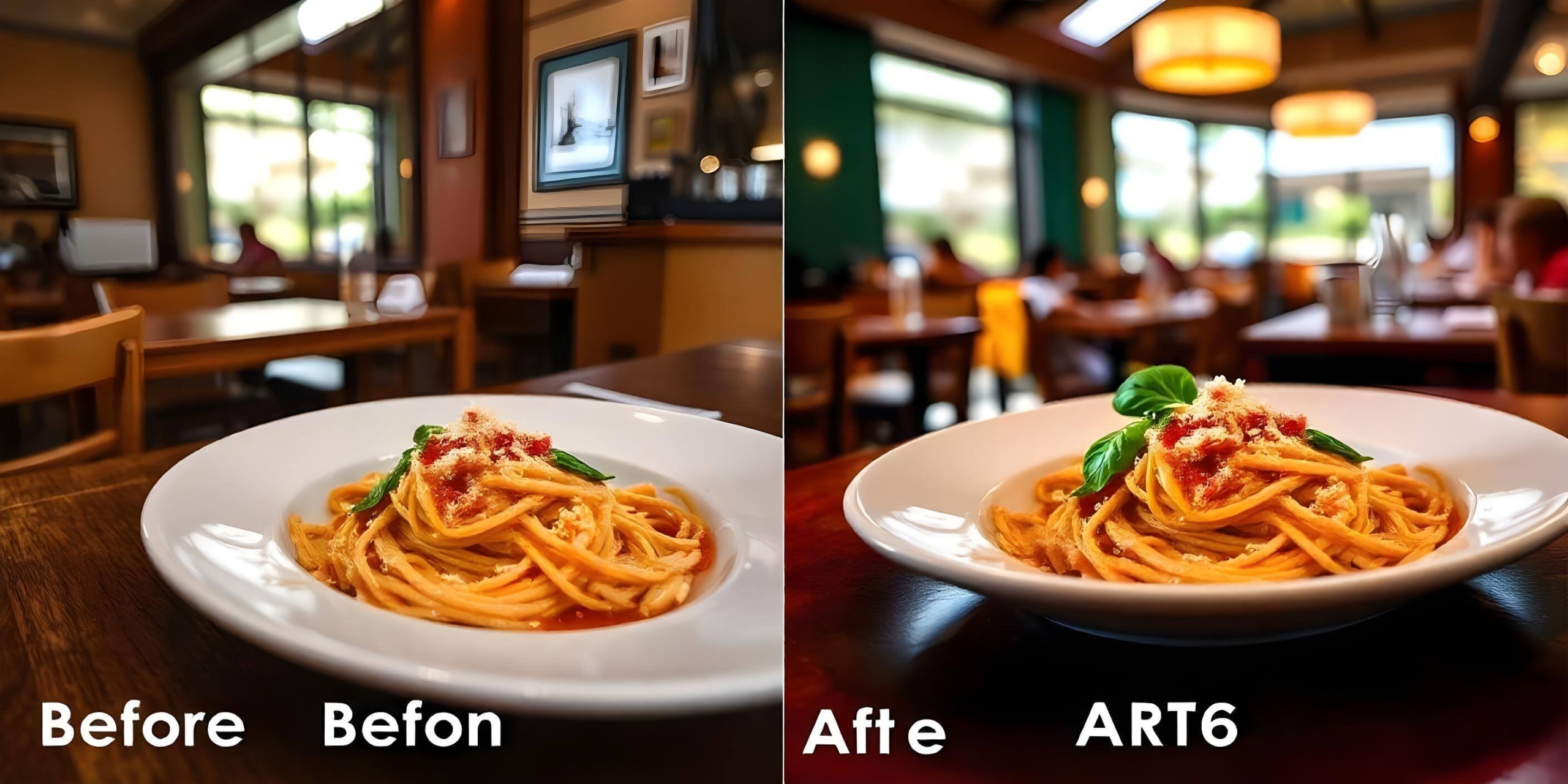 impact of photo editing, food presentation