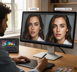 Combining AI and Manual Editing for Perfect Photos