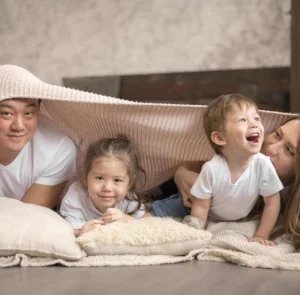 Comfortable and Relaxed Photography Session at Home