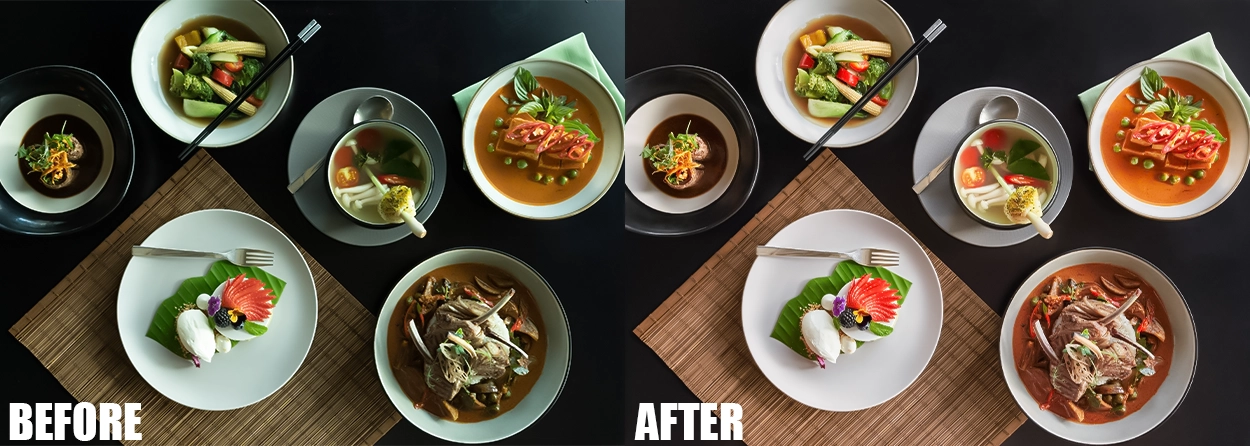 food photo editing