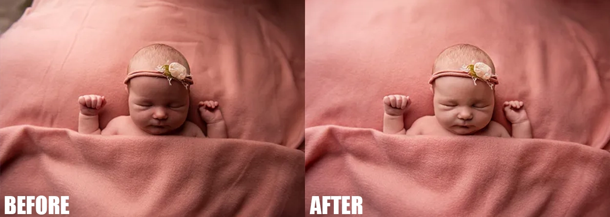 newborn photo editing