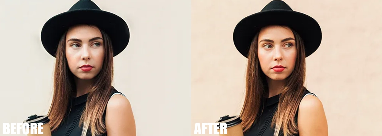 Homapage Portrait Portfolio Before & After portrait portfolio sample