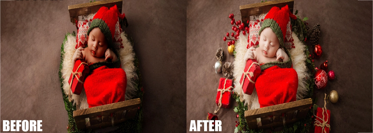 Newborn Portfolio Before & After newborn photo editing portfolio