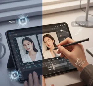 Tips for Combining AI Tools with Manual Retouching