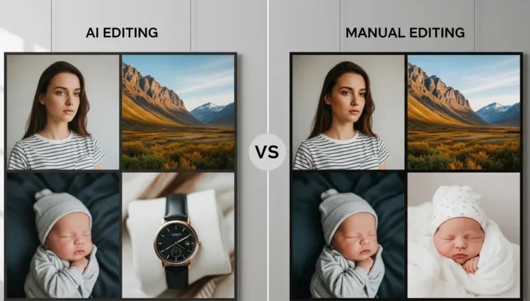 Top 10 Real-Life Examples of AI vs. Manual Photo Editing Results Top 10 Real-Life Examples of AI vs. Manual Photo Editing Results