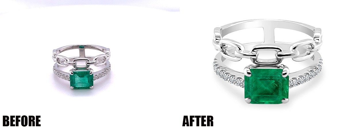 jewely portfolio feature image Before & After jewelry portfolio sample before and after