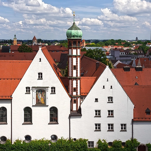 Augsburg, Town hall view, Nature