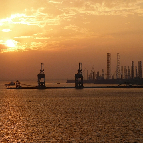 Bahrain, Sunset, Nature