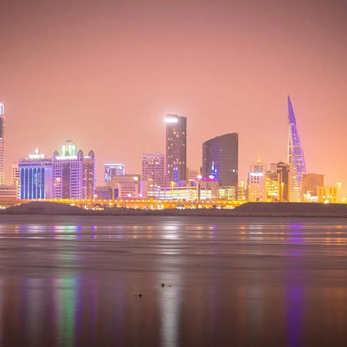 City, Night, Bahrain