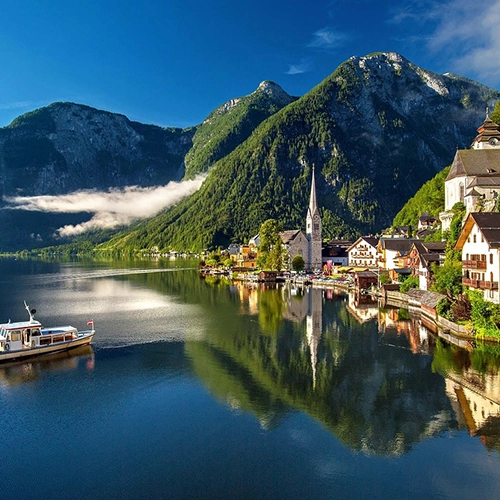 Hallstatt, Austria, Mountain lake