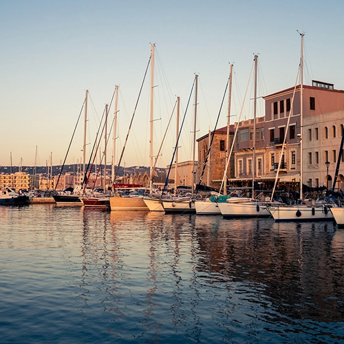 Port, Boats, Chania