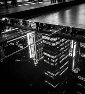 Reflections in Water or Glass