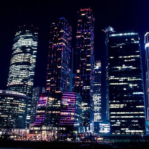 nightlights in Yekaterinburg Russia