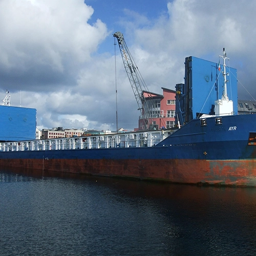 Cargo ship, Galway, Galway docks