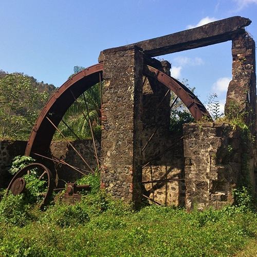 Grenada, Caribbean, Water wheel