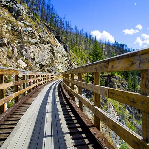 Historic trestle bridge, Myra Canyon