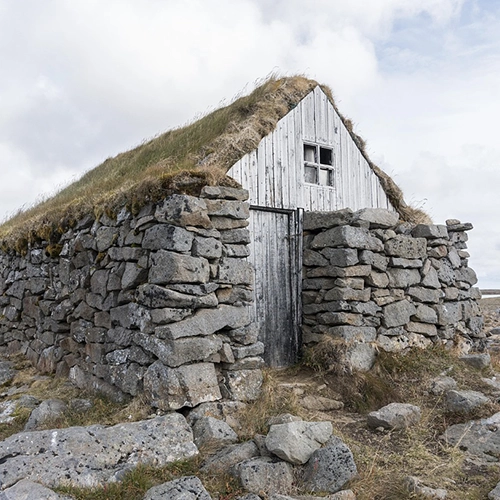 Iceland, Stone house, Building