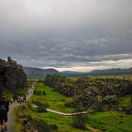 Landscape, Iceland, Clouds