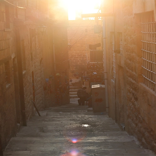 Alley, Street, Sunset