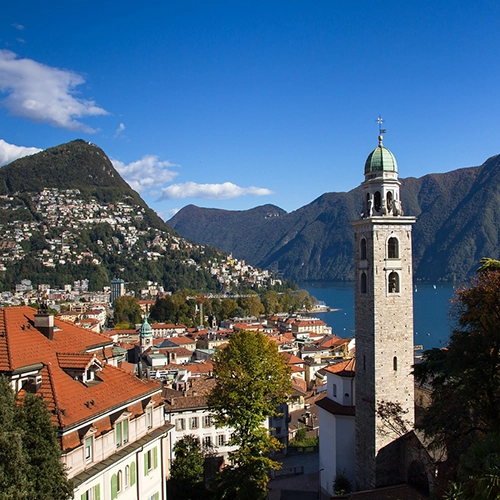 Lugano, Monte bre, Church of san lorenzo