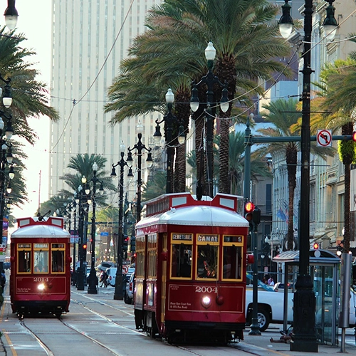 New orleans, Tram, America