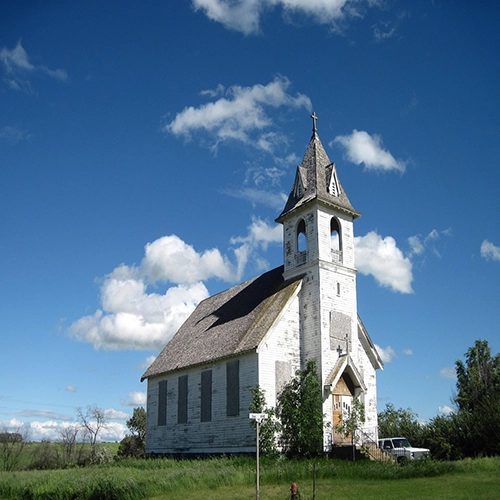 Abandoned church, North dakota, Church
