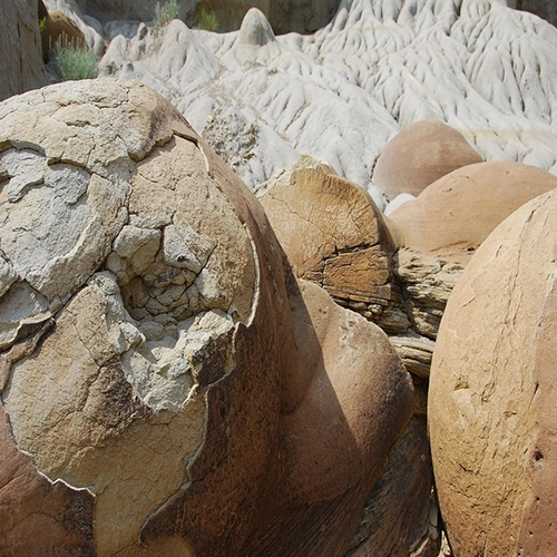 Cannonball concretians, North dakota, Rocks