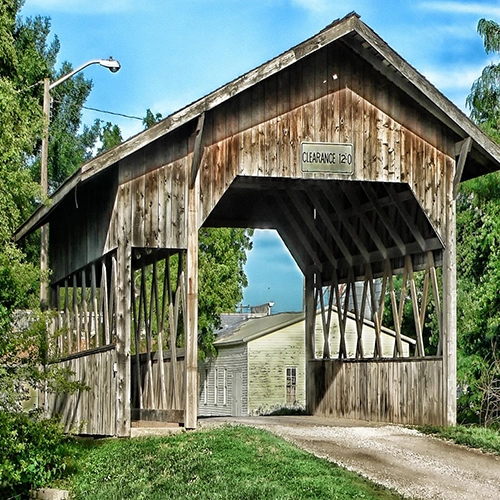 Cook, Nebraska, Covered bridge