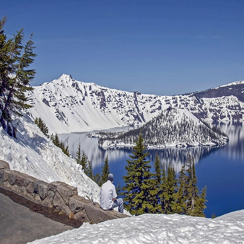 Crater lake, Oregon, Usa