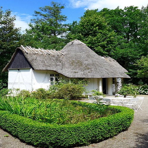 Denmark, Odense, Thatched roof