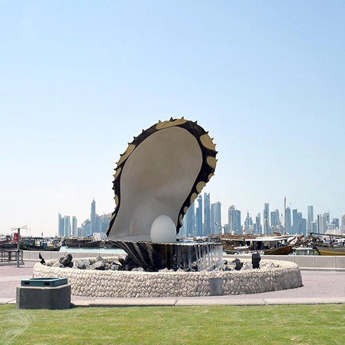 Doha, Qatar, Pearl sculpture
