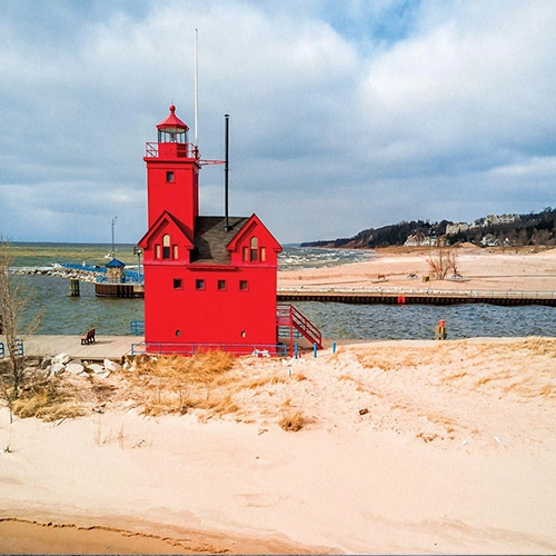 Holland State Park & Big Red Lighthouse
