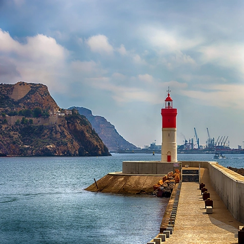 Lighthouse christmas cartagena murcia, Lighthouse, Port