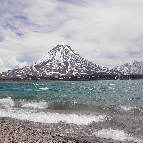 Maipo volcano, Diamond lagoon