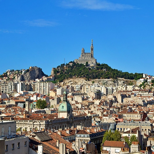 Marseille, Mountain, Notre dame
