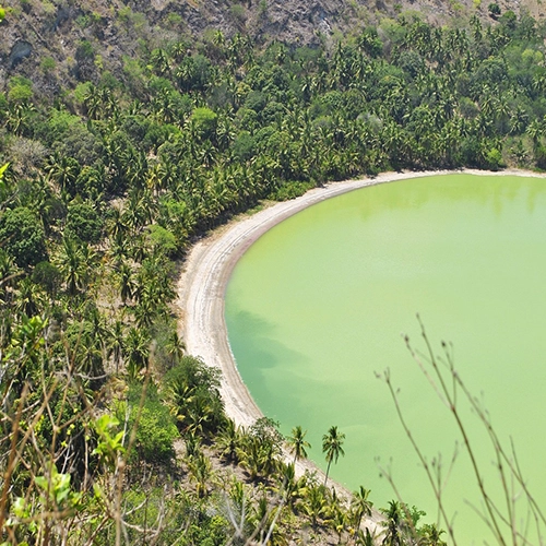 Mayotte, Indian ocean, Lake dziani