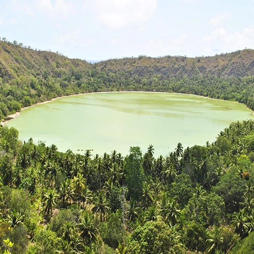 Mayotte, Indischer ozean, Dziani-see. Kostenlose Nutzung