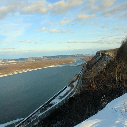 Mississippi river, Bluff, Landscape