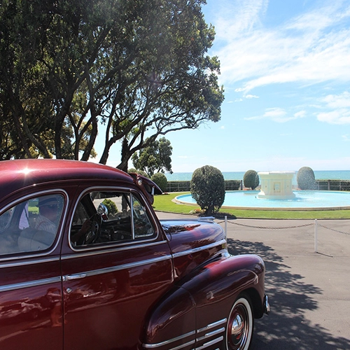 Napier, New Zealand and a vintage car
