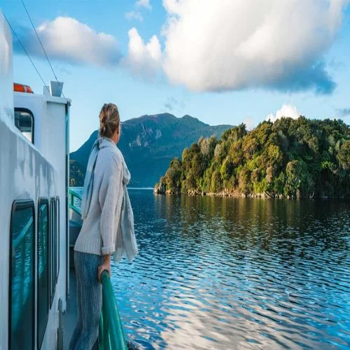 New Zealand Rotorua Rotomahana Boat