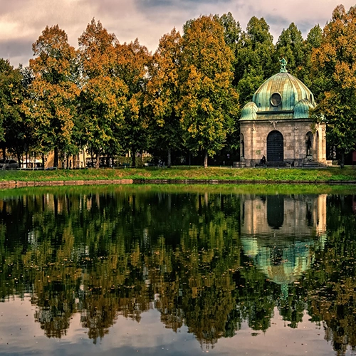 Old building, Nature, Bank