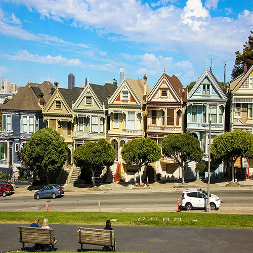 Painted ladies, San francisco, Usa