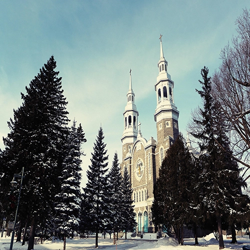 Quebec, Church, Trees