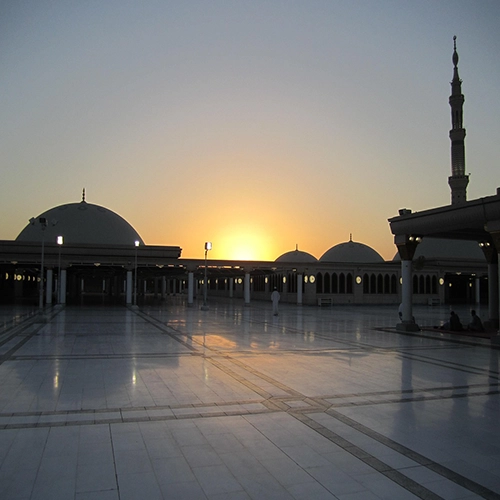 Saudi arabia, Sunset, Mosque