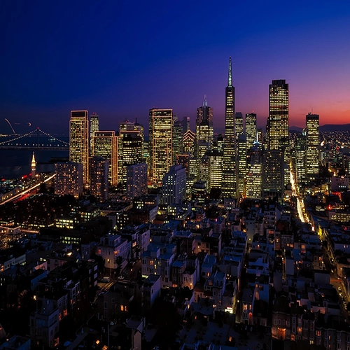 Transamerica pyramid, Skyline, City