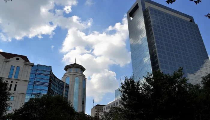 Business district, Houston texas