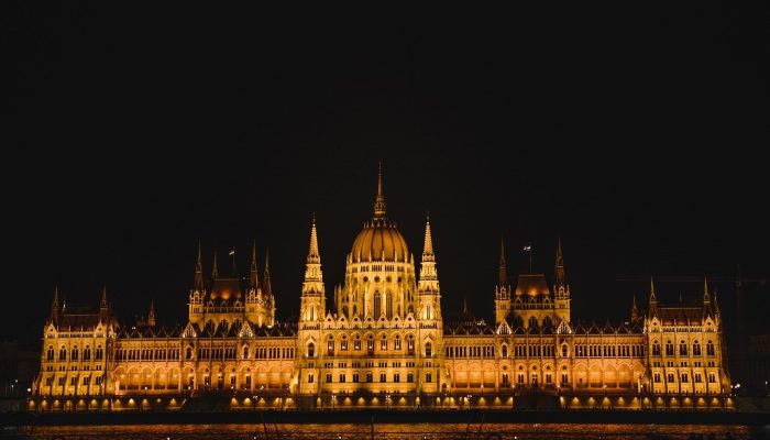 Hungarian Parliament Building,Danube River in Budapest